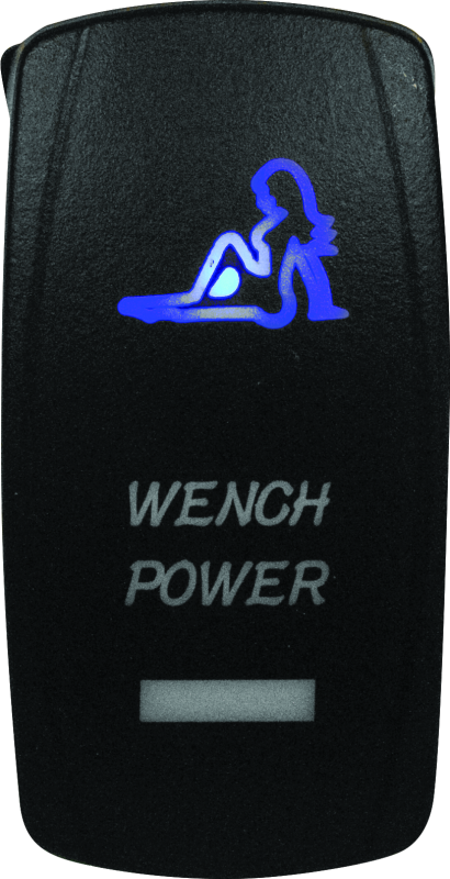 DragonFire Racing Lighted Switch Wench Power Blue - UTV/SxS | SxS P...