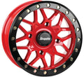 DragonFire Racing Typhon Wheel 15X6 4/156 5+1 +40 Machined Red - UT...