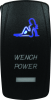 DragonFire Racing Lighted Switch Wench Power Blue