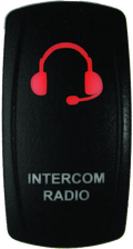 DragonFire Racing Lighted Switch Int/Rad On/Off Red Led - UTV/SxS |...