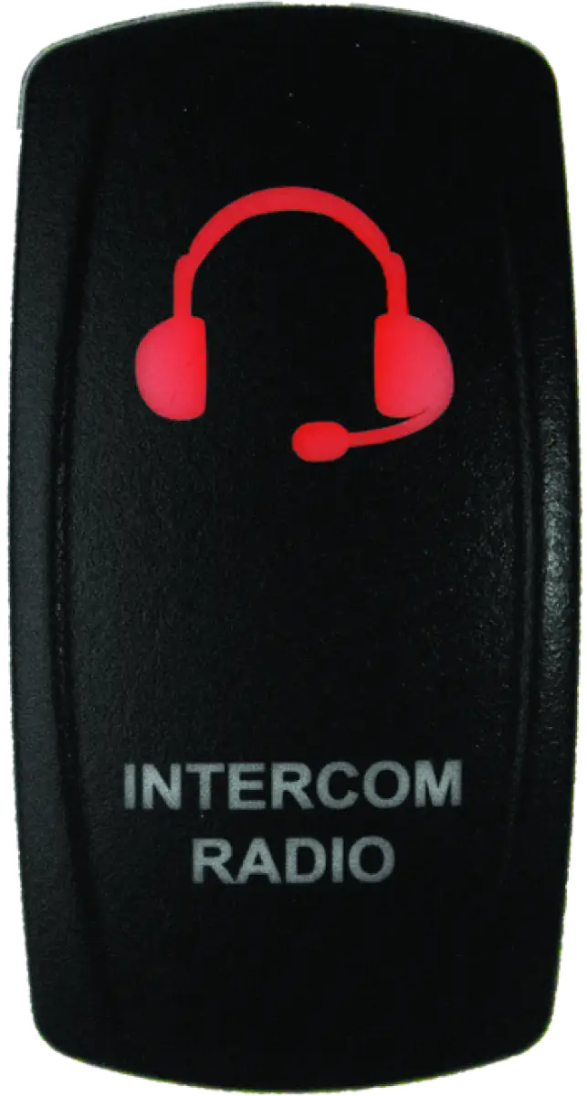 DragonFire Racing Lighted Switch Int/Rad On/Off Red Led - UTV/SxS |...
