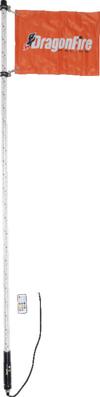 DragonFire Racing 6Ft Spiral Led Whip - Clear - UTV/SxS | SxS Parts...