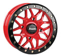 DragonFire Racing Typhon Wheel 15X10 4/156 5+5 +0 Machined Red - UT...